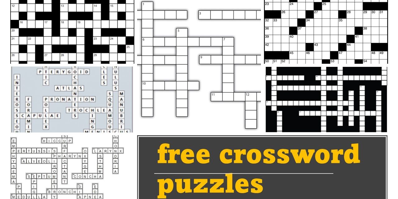 Challenge Your Mind with Free Printable Crossword Puzzles for Adults