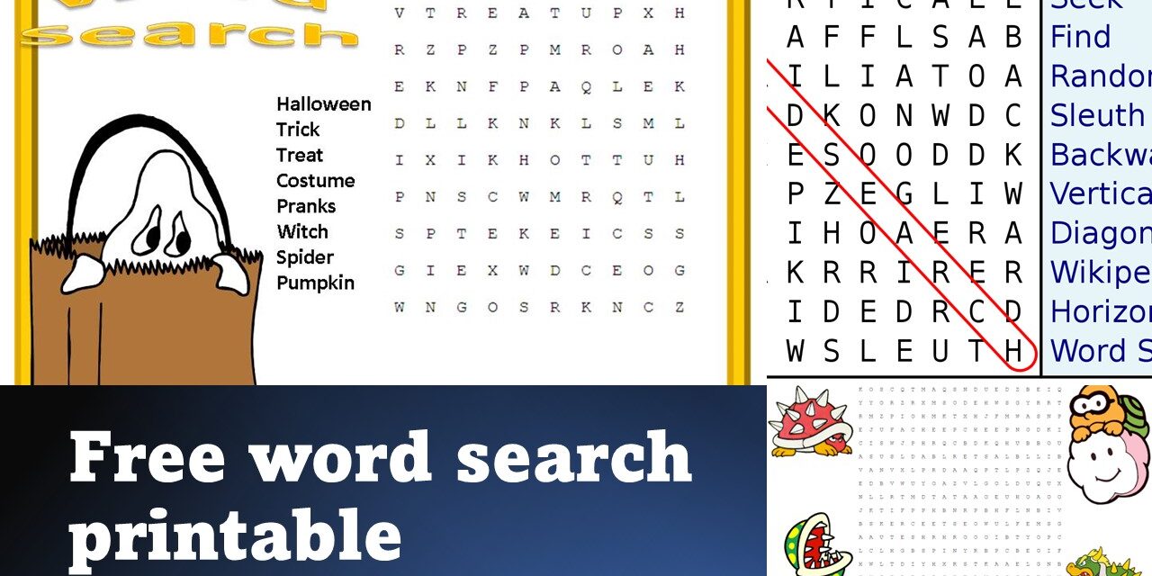 Engage Your Mind with Free Printable Word Searches for Adults