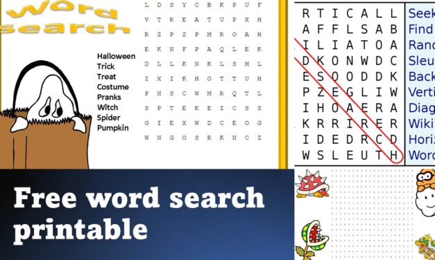 Unwind and Challenge Your Mind with Printable Word Searches for Adults